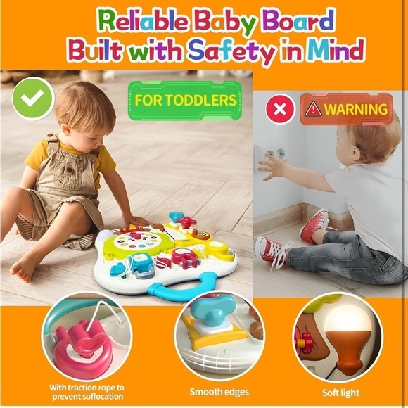 Brand New Exploration Busy Board Montessori Colorful Travel Toddler Sensory Toy - Picture 14 of 16
